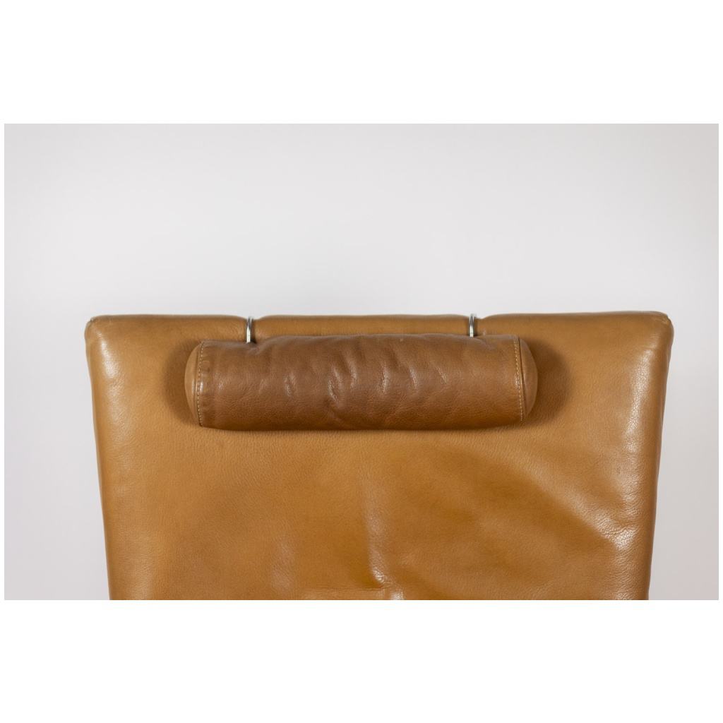 Gerard Van Den Berg. Pair of leather armchairs. 1980s. 11