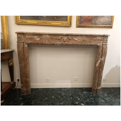 Large 19th Century Marble Fireplace