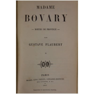 The original edition of Madame Bovary