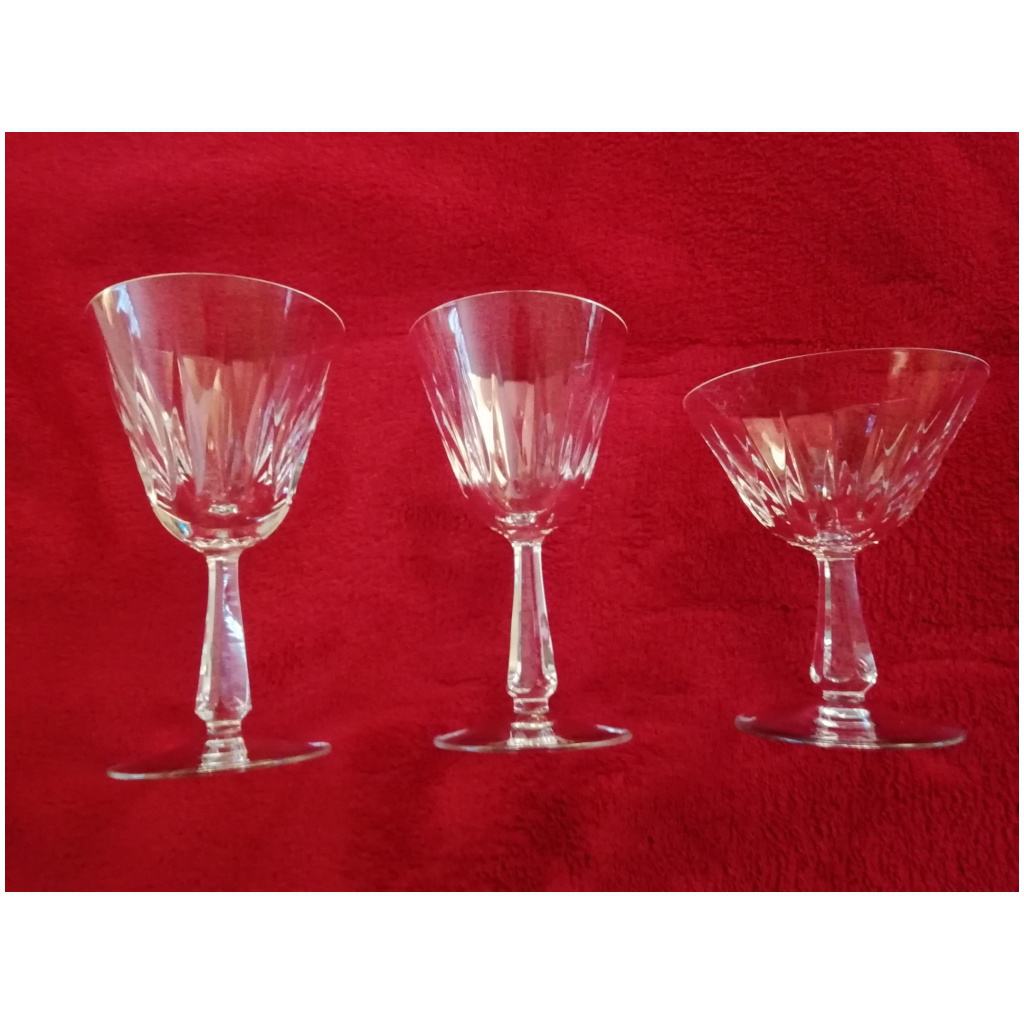 23 VILLEROY AND BOCH CRYSTAL GLASSES Messina 3 model