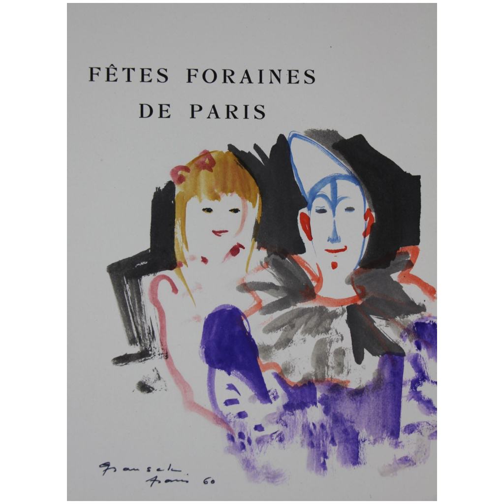 Les Fêtes foraines de Paris, avec une aquarelle originale de Grau Sala 4