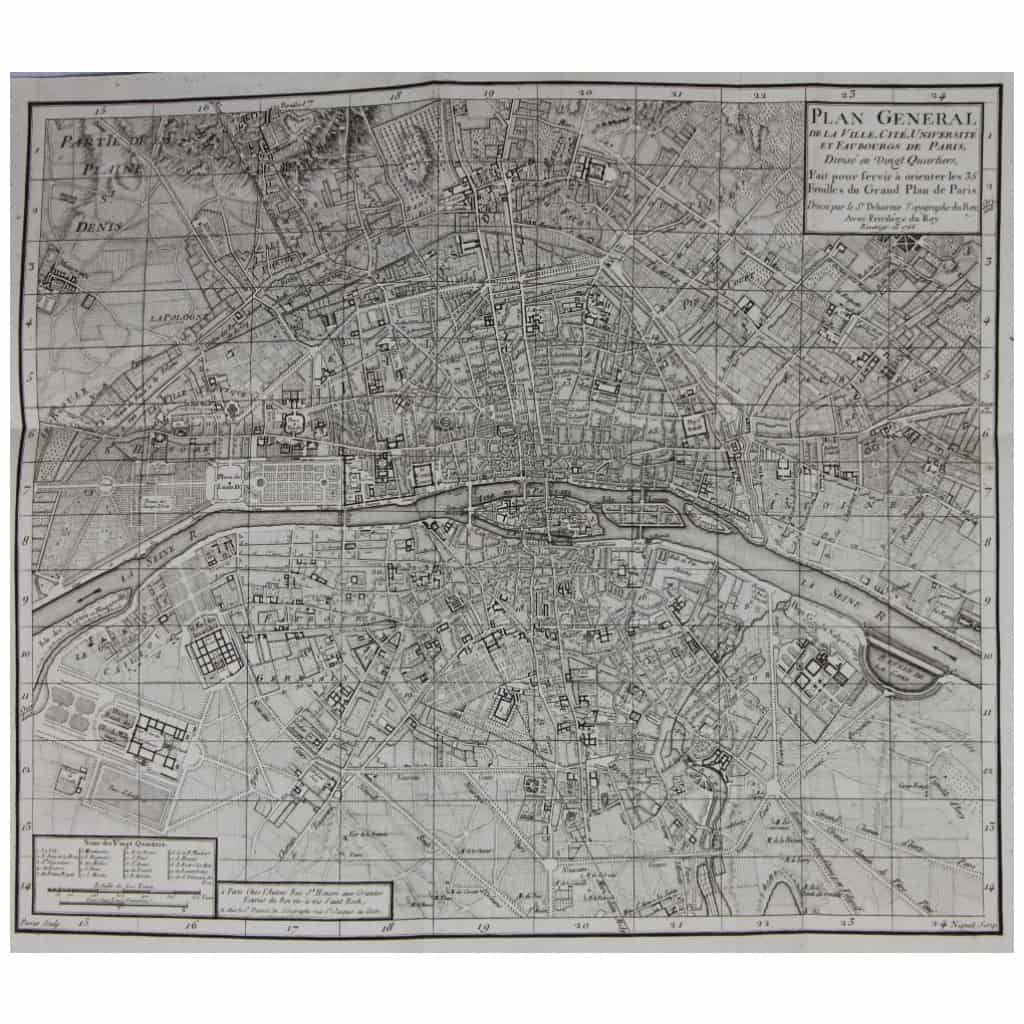 Un des plus rares plans de Paris 4