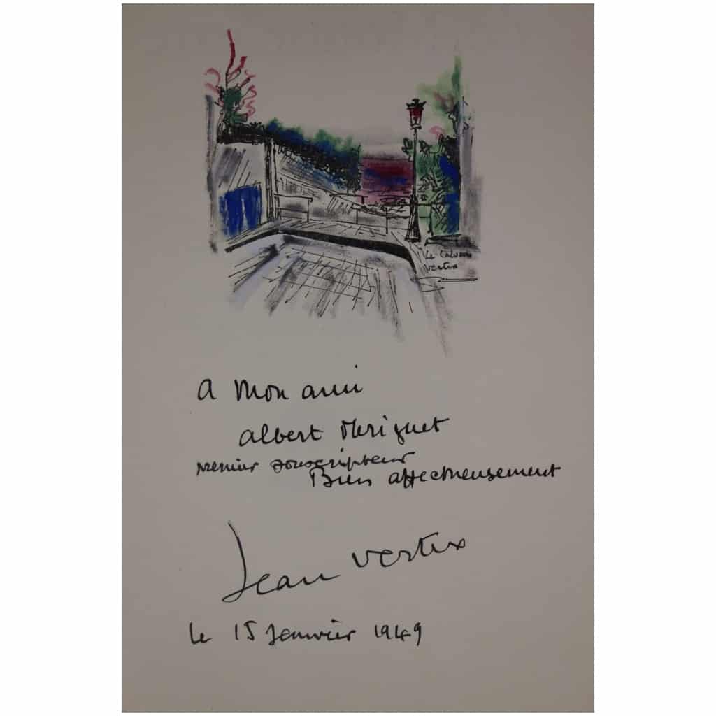 Amitiés de Montmartre. Avec une aquarelle originale signée de Jean Vertex 4