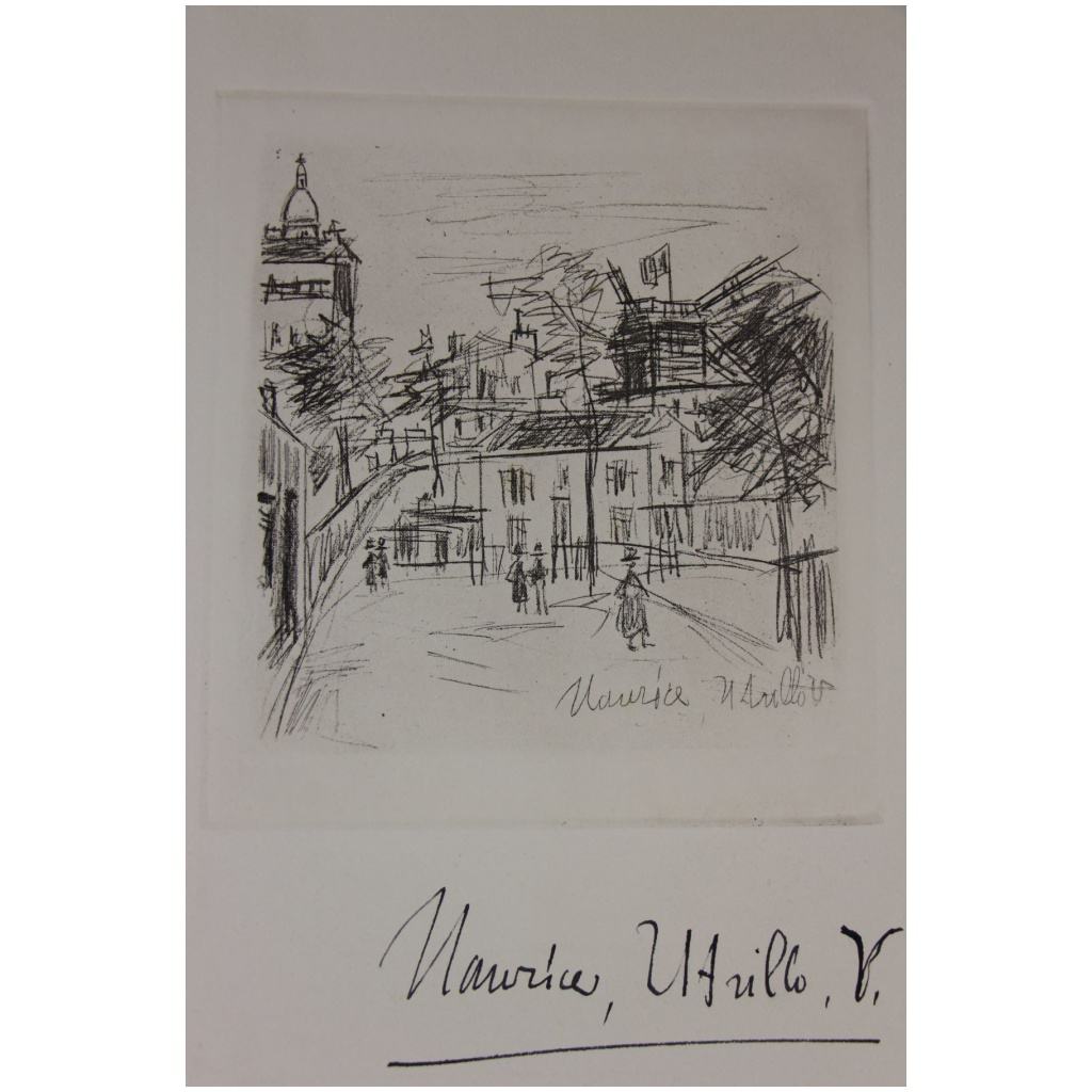 Amitiés de Montmartre. Avec une aquarelle originale signée de Jean Vertex 5