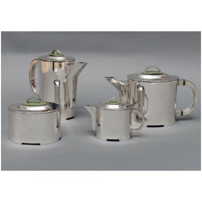 C. FJERDINGSTAD – MODERNIST STERLING SILVER TEA/COFFEE SERVICE CIRCA 1950