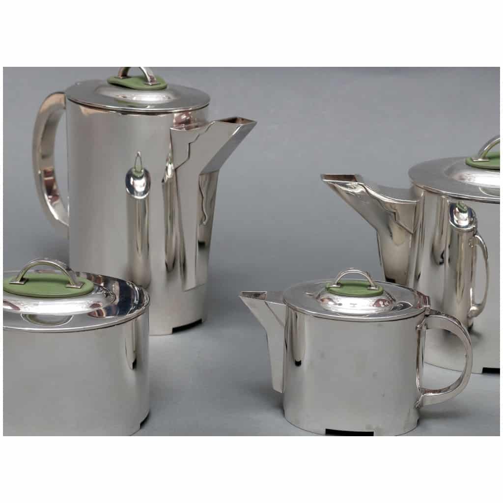 C. FJERDINGSTAD – MODERNIST TEA/COFFEE SERVICE IN STERLING SILVER CIRCA 1950 6