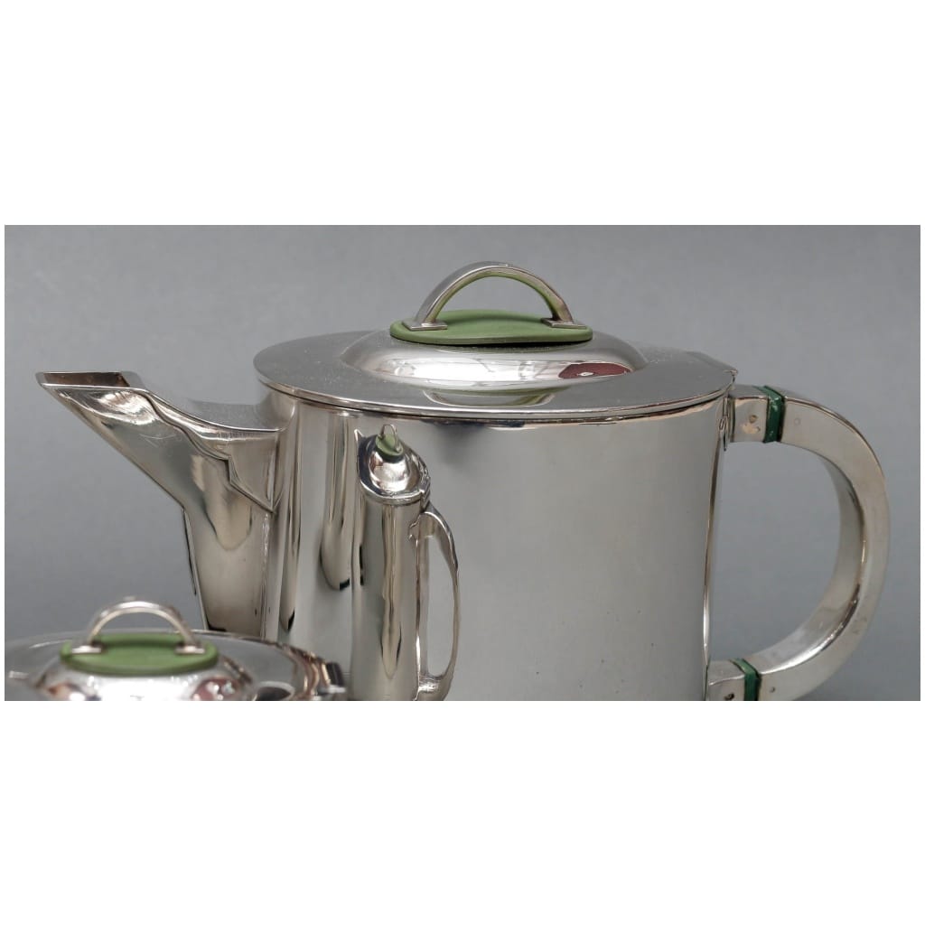 C. FJERDINGSTAD – MODERNIST TEA/COFFEE SERVICE IN STERLING SILVER CIRCA 1950 7
