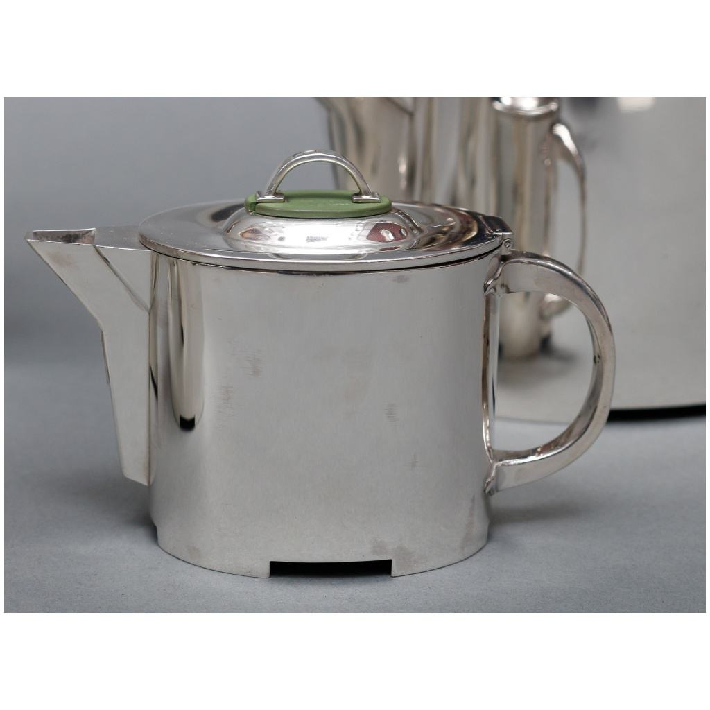 C. FJERDINGSTAD – MODERNIST TEA/COFFEE SERVICE IN STERLING SILVER CIRCA 1950 8