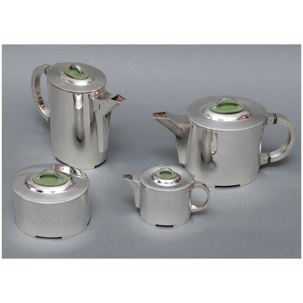 C. FJERDINGSTAD – MODERNIST TEA/COFFEE SERVICE IN STERLING SILVER CIRCA 1950 9