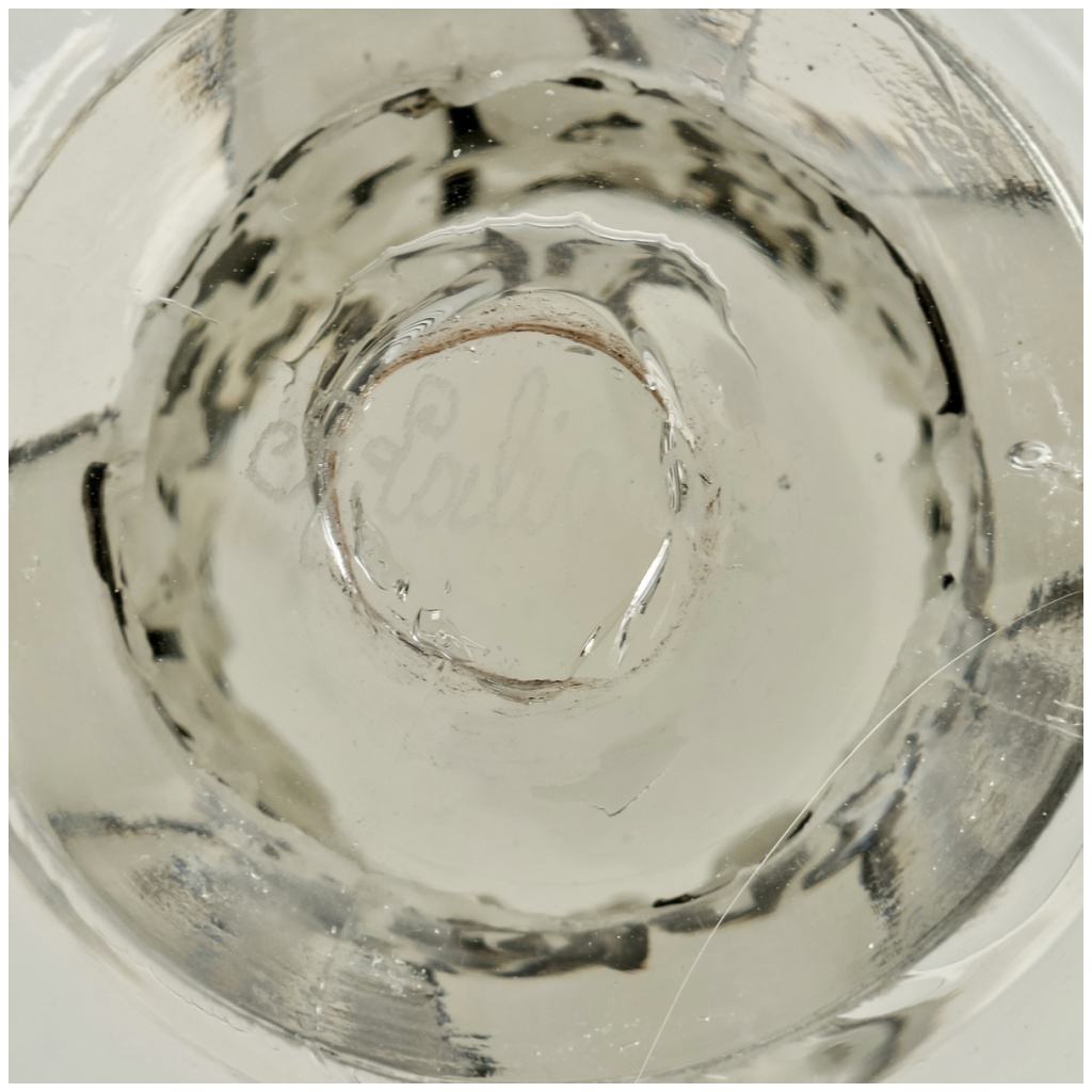 1923 René Lalique – Saint Denis Cup White Glass Enameled Black 7