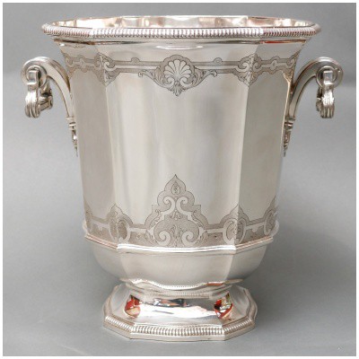 IMPORTANT SILVER COOLER BY ROUSSEL-DOUTRE 20th