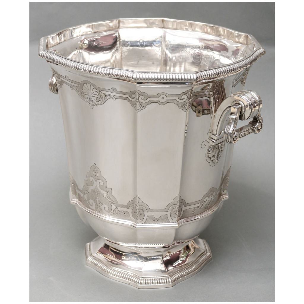 IMPORTANT SILVER COOLER BY ROUSSEL-DOUTRE 10th century XNUMX