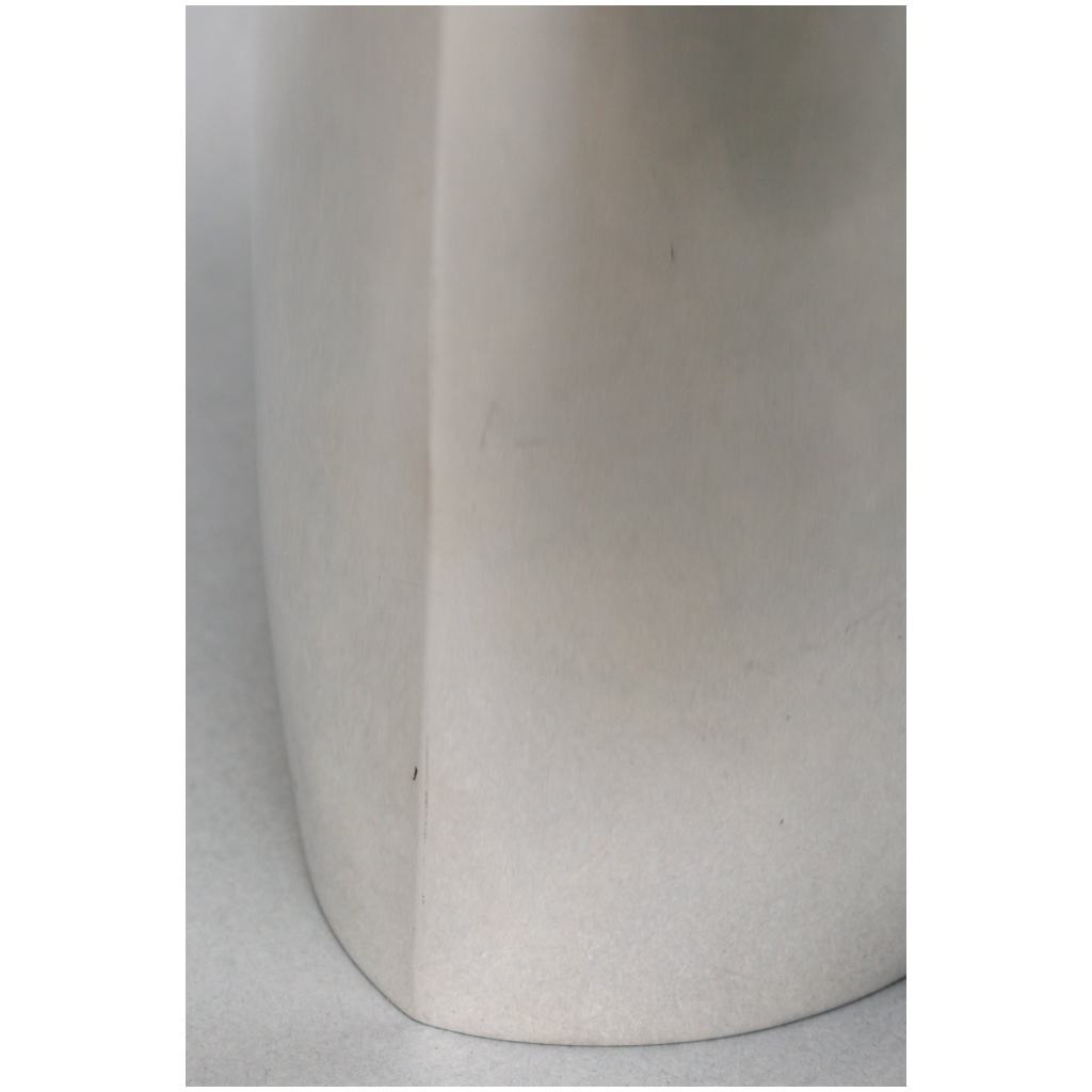 DE VECCHI – VASE EN ARGENT MASSIF DESIGN ITALIEN 1970 6