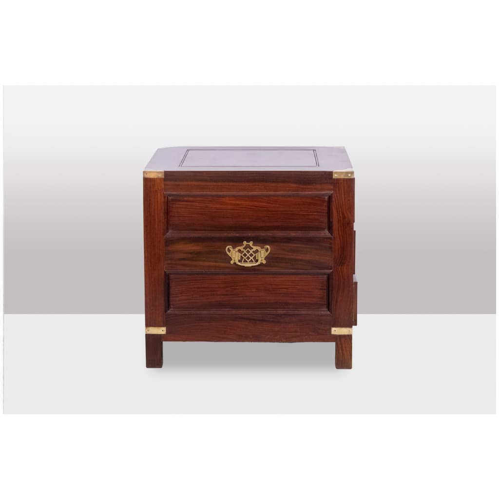 Pair of mahogany marine chests of drawers. 1950s. 6