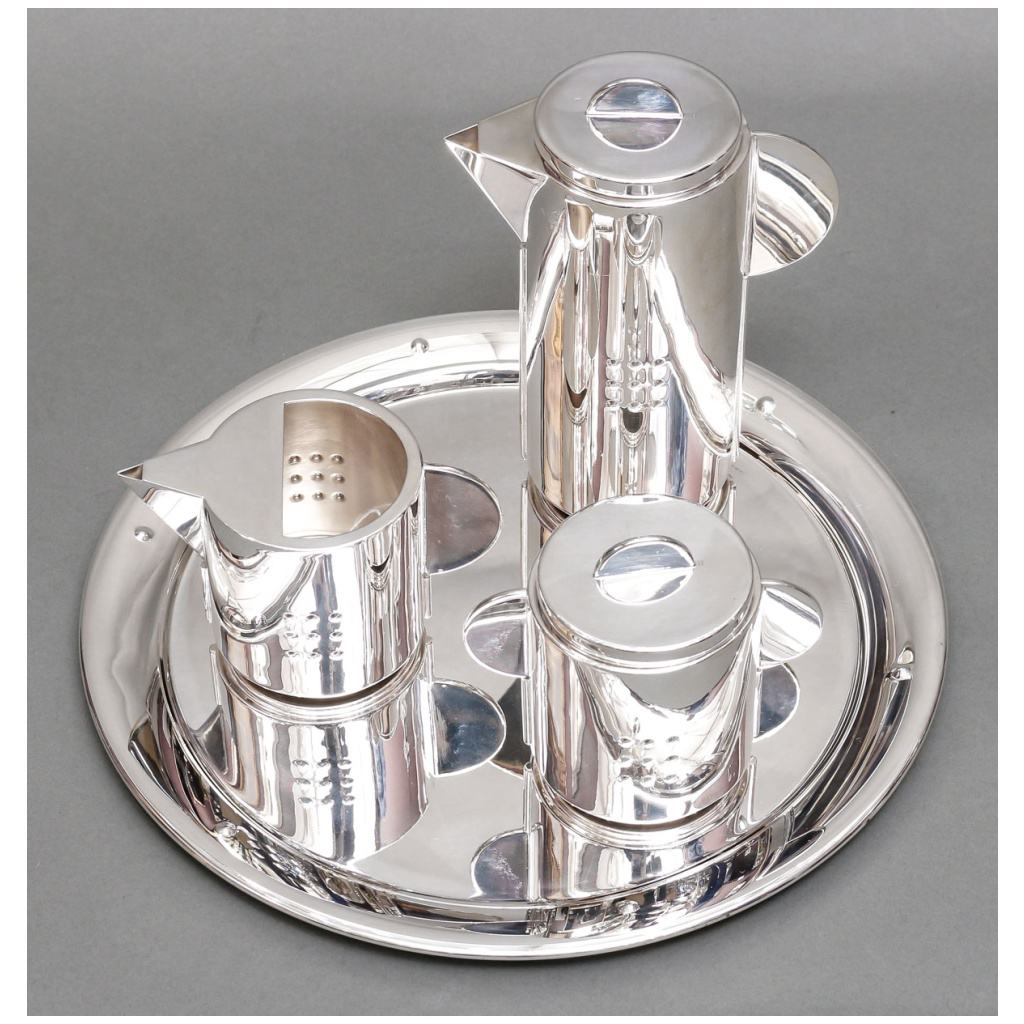 CLETO MUNARI (1930) MINIMALISM SILVER SERVICE VICENZA 19th C.