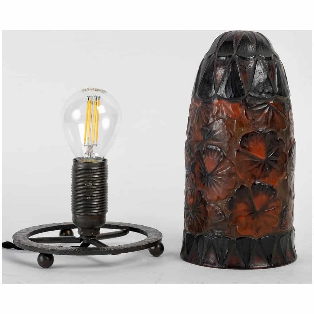 1926 Gabriel Argy Rousseau – Corolle Glass Paste Night Light 5