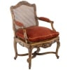 Jean Mocqué, Paire de fauteuils canné de style Régence, XXe siècle 16