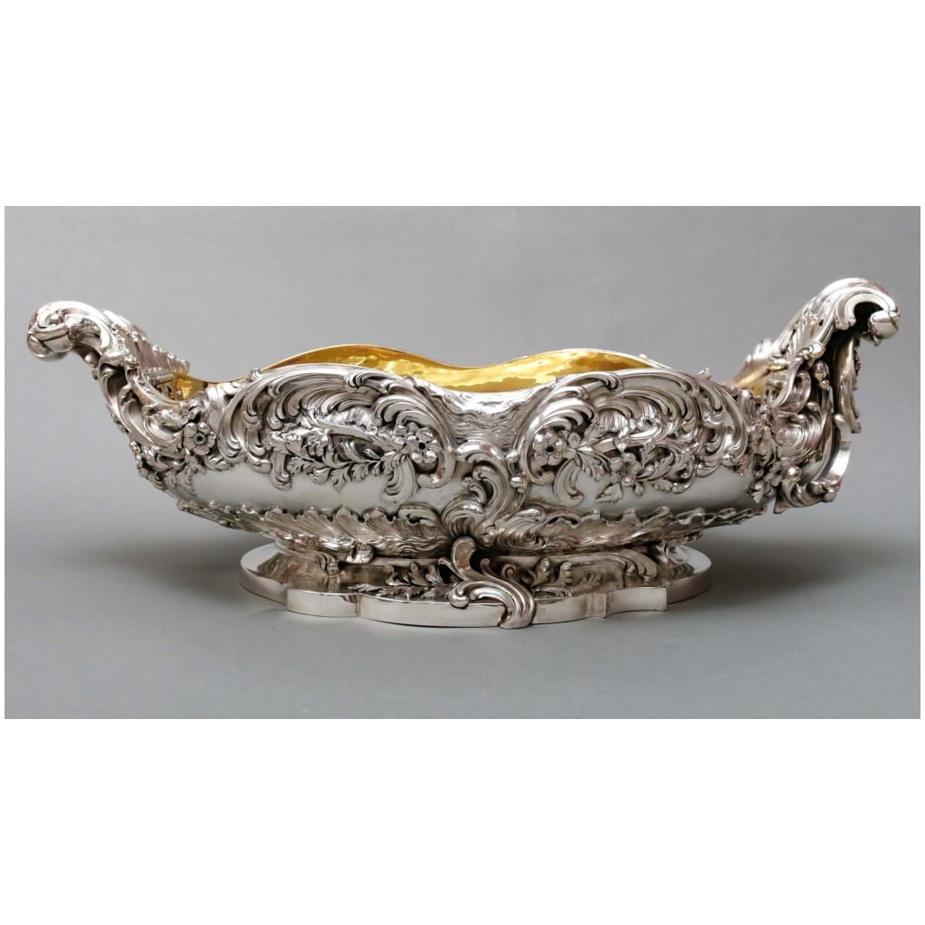 TIFFANY & CO – IMPORTANT PERIOD STERLING SILVER PLANTER XIXTH CENTURY 3