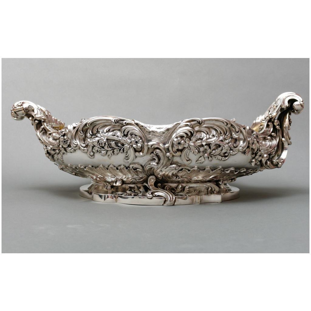 TIFFANY & CO – IMPORTANT PERIOD STERLING SILVER PLANTER XIXTH CENTURY 4
