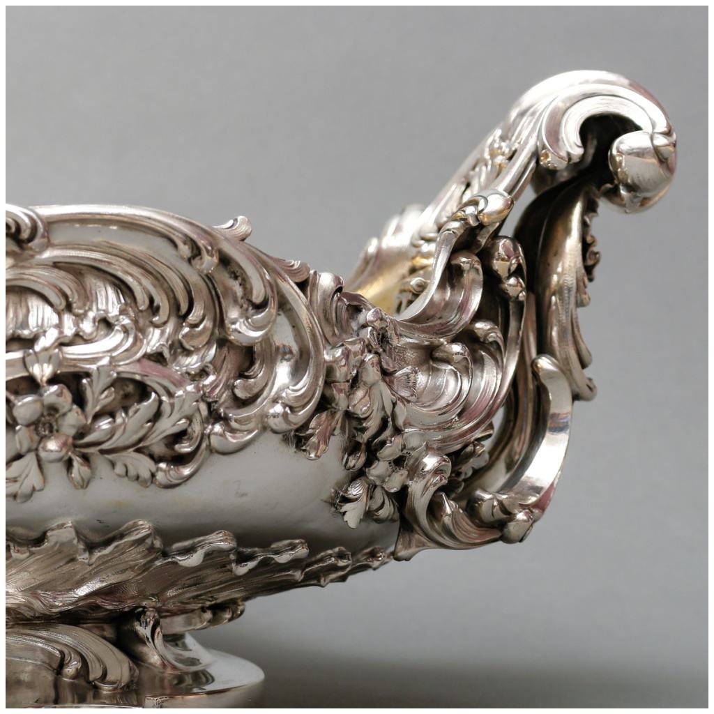 TIFFANY & CO – IMPORTANT PERIOD STERLING SILVER PLANTER XIXTH CENTURY 6