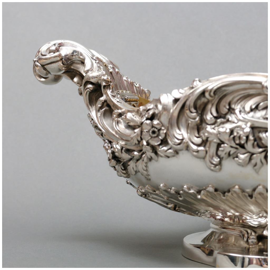 TIFFANY & CO – IMPORTANT PERIOD STERLING SILVER PLANTER XIXTH CENTURY 7