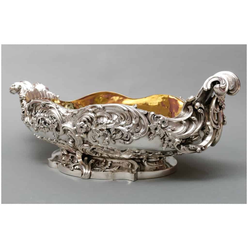 TIFFANY & CO – IMPORTANT PERIOD STERLING SILVER PLANTER XIXTH CENTURY 8