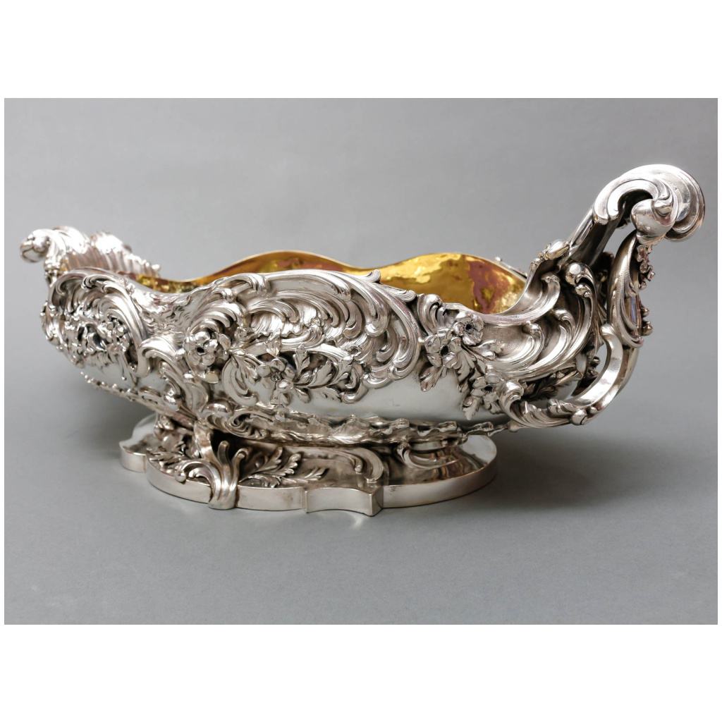 TIFFANY & CO – IMPORTANT PERIOD STERLING SILVER PLANTER XIXTH CENTURY 9