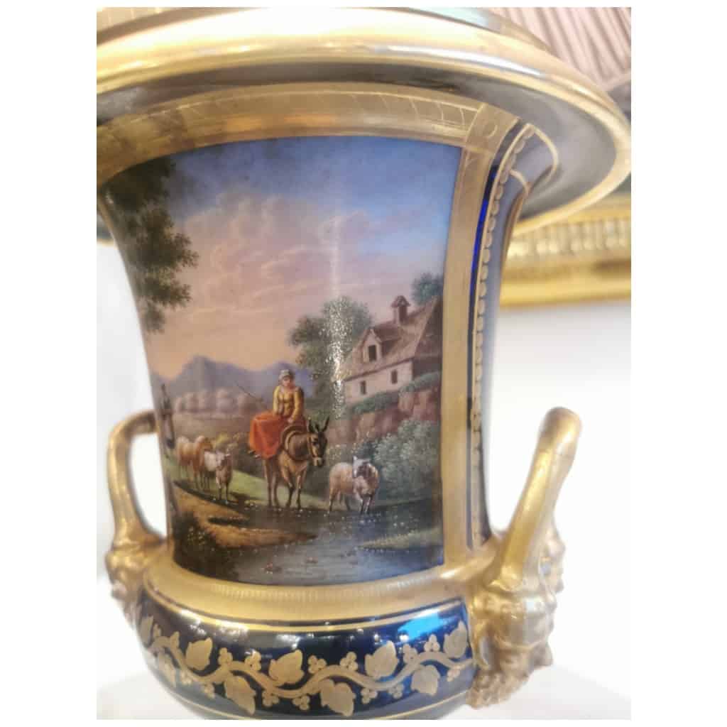 Paire De Lampes En Porcelaine Limoges 7