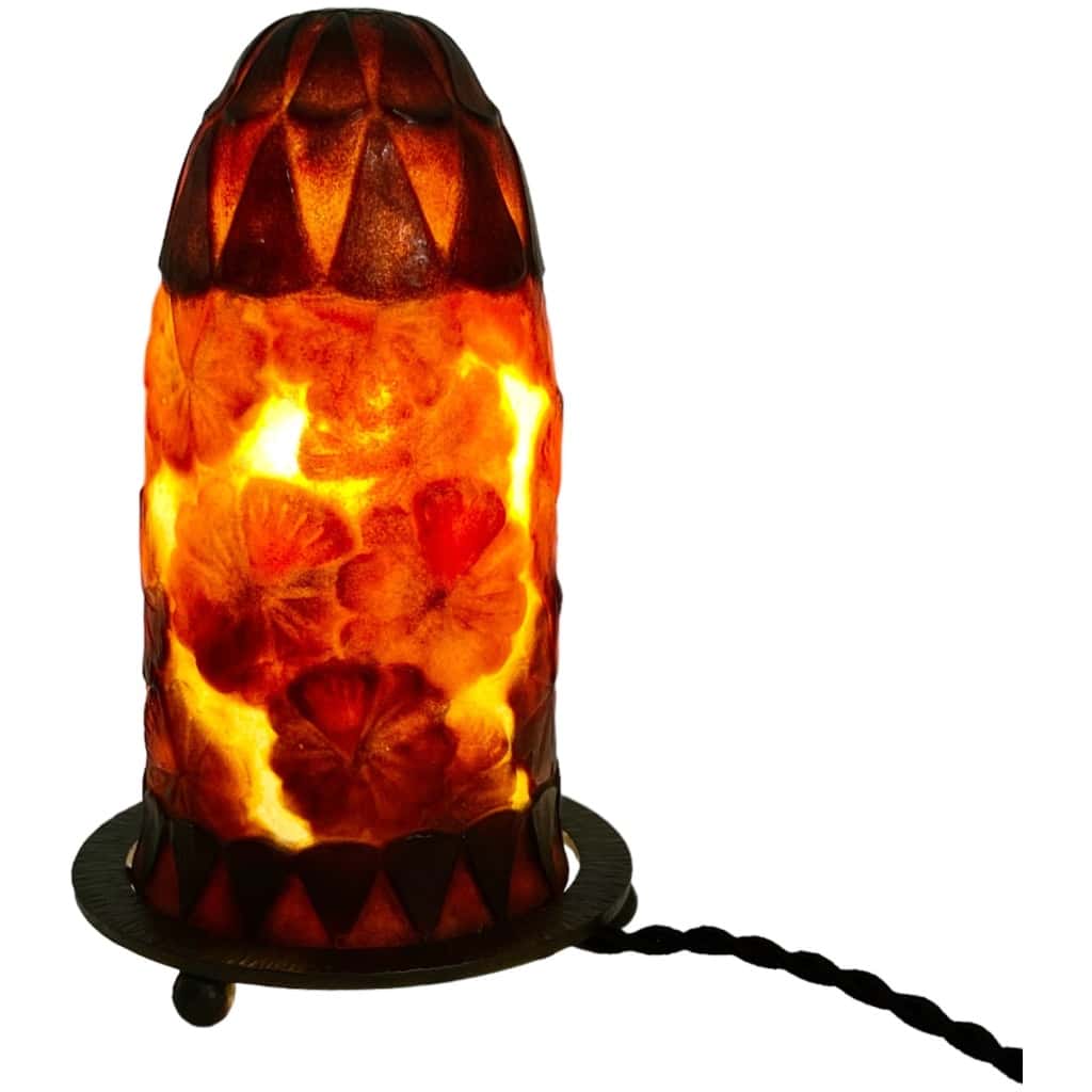 1926 Gabriel Argy Rousseau – Corolle Glass Paste Night Light 12