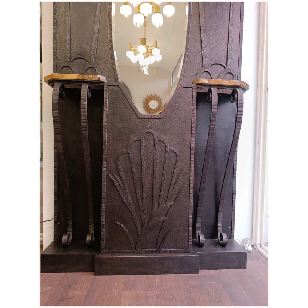 Art Deco Wrought Iron Coat Rack 6