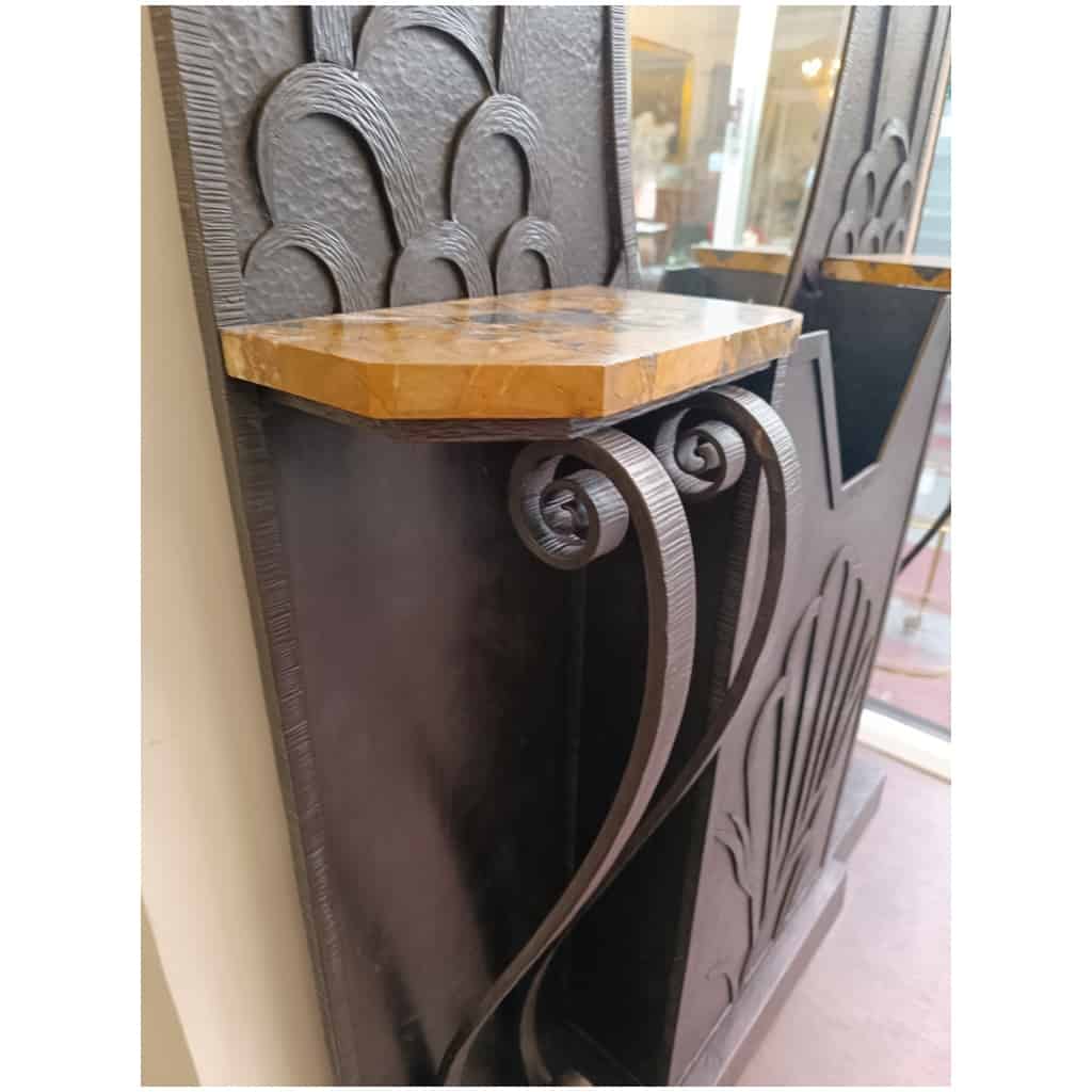 Art Deco Wrought Iron Coat Rack 9