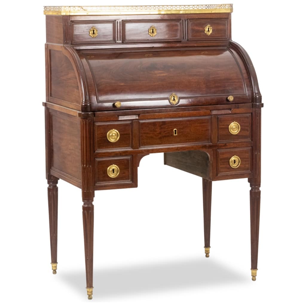 Desk – or secretary, cylinder, mahogany. Late period XVIIIAnd. 3