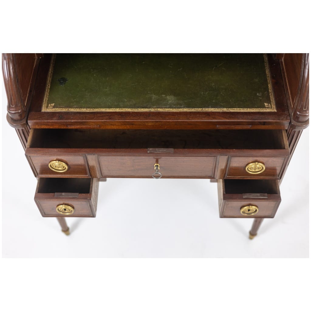 Desk – or secretary, cylinder, mahogany. Late period XVIIIAnd. 5