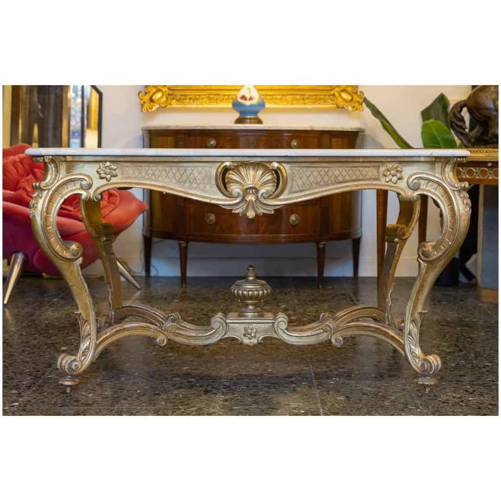 Middle table in gilded wood from the NIII period. 5