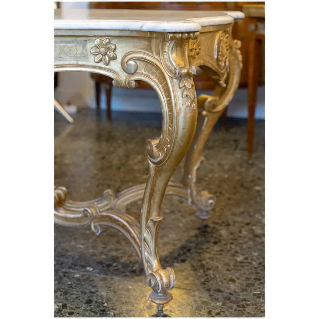 Middle table in gilded wood from the NIII period. 7