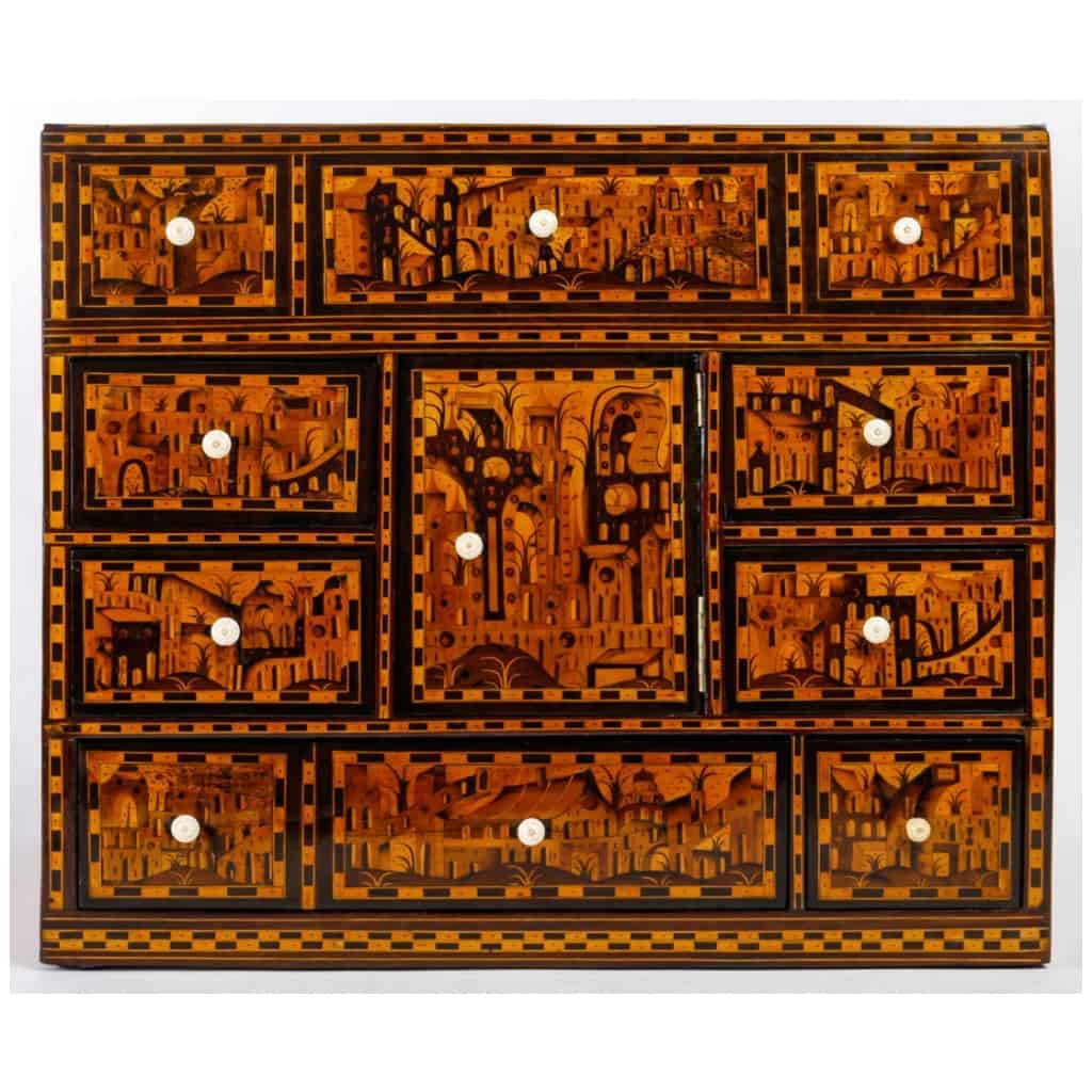 Marquetry cabinet. 11