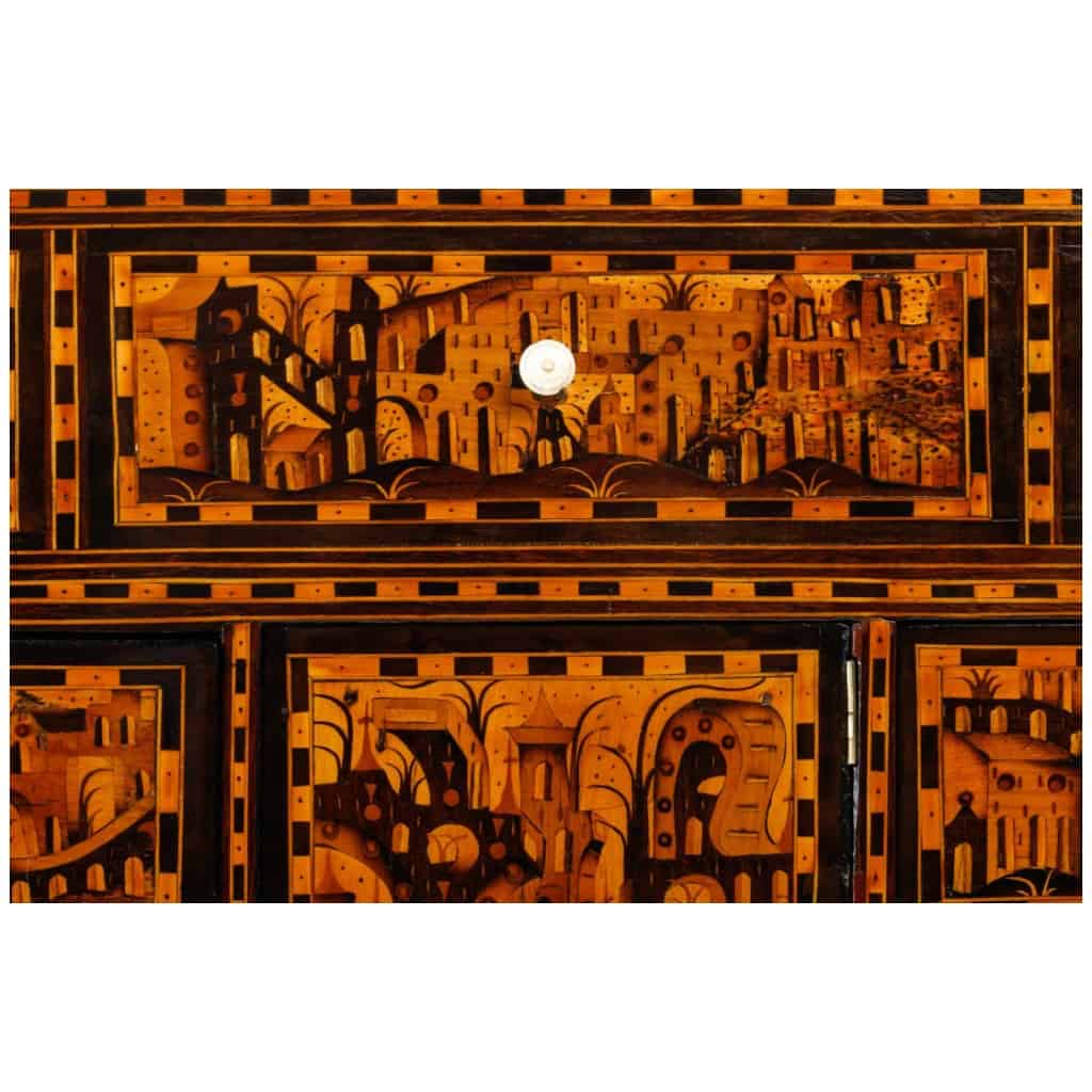 Marquetry cabinet. 9