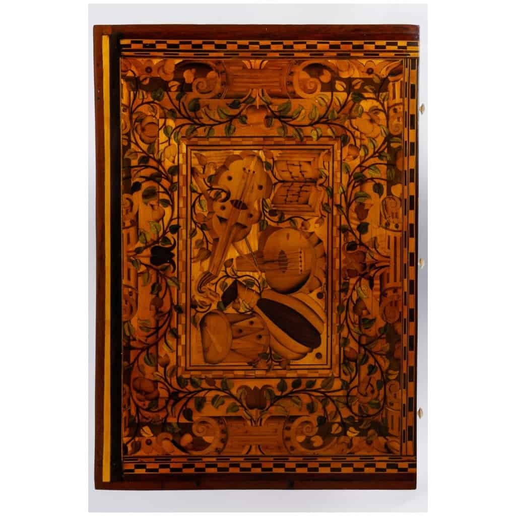 Marquetry cabinet. 7