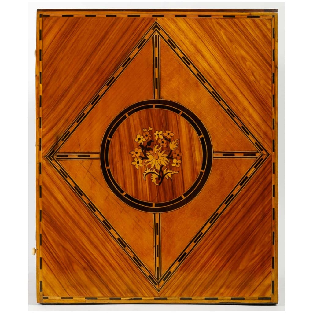 Marquetry cabinet. 4
