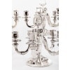 ORFÈVRE G. KELLER -PAIRE DE CANDÉLABRES ARGENT MASSIF ART DÉCO 13