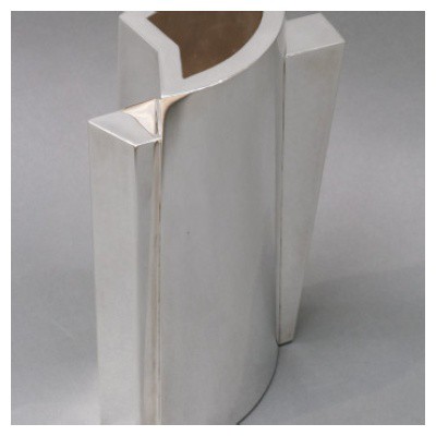 GOLDSMITH GARRIDO – CONSTRUCTIVIST SILVER VASE – CIRCA 2004 3