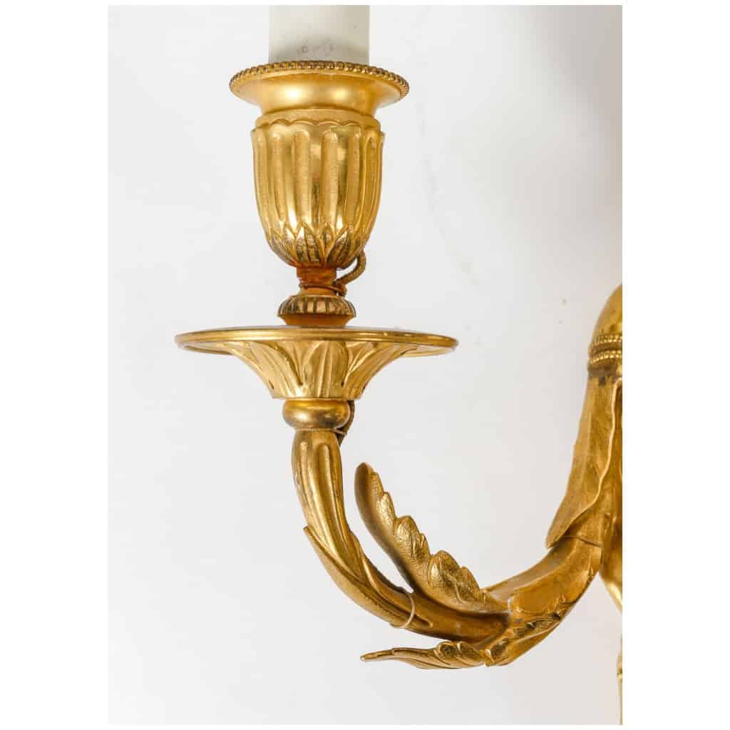 Pair of Louis style sconces XVI from the Napoleon III period (1851 - 1870). 4