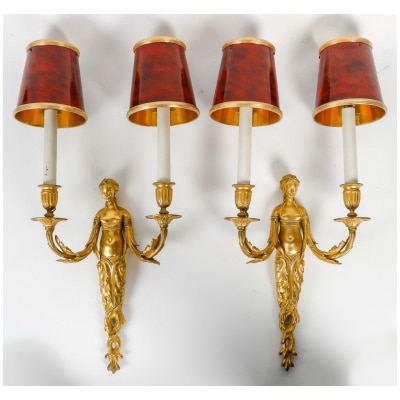 Pair of Louis style sconces XVI from the Napoleon III period (1851 - 1870).