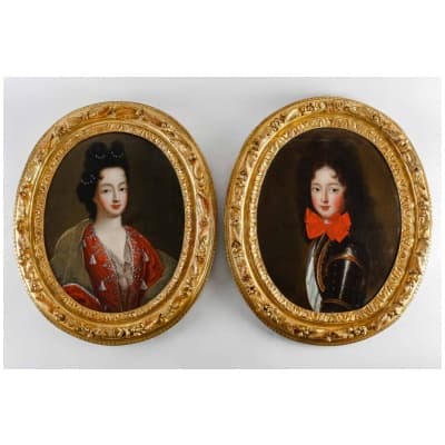 Presumed portraits of the Duchess and the Duke of Bourbon.