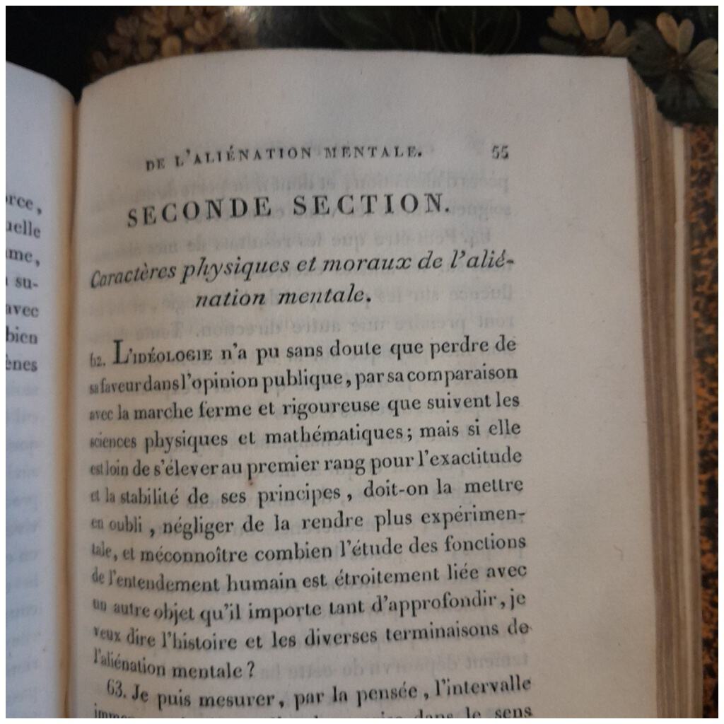 Pinel Philippe, Traité Médico-philosophique sur l’aliénation mentale, seconde édition, 1809 4