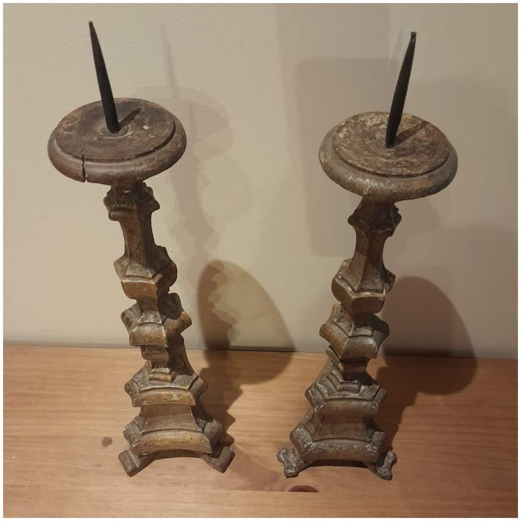 Pair Of Candlesticks, XVIIIth, Silverwood 4