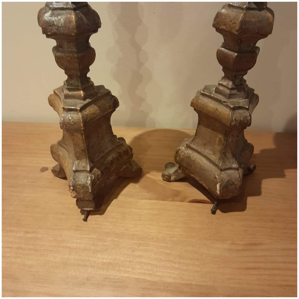 Pair Of Candlesticks, XVIIIth, Silverwood 12