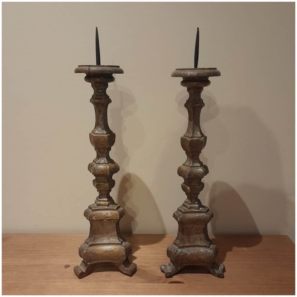 Pair Of Candlesticks, XVIIIth, Silverwood 3