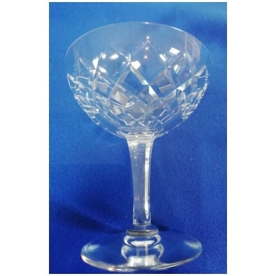 6 LARGE CRYSTAL CHAMPAGNE CUPS. Lorraine crystal factory 3