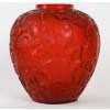 René Lalique : Vase « perruches », Teinté Rouge 9